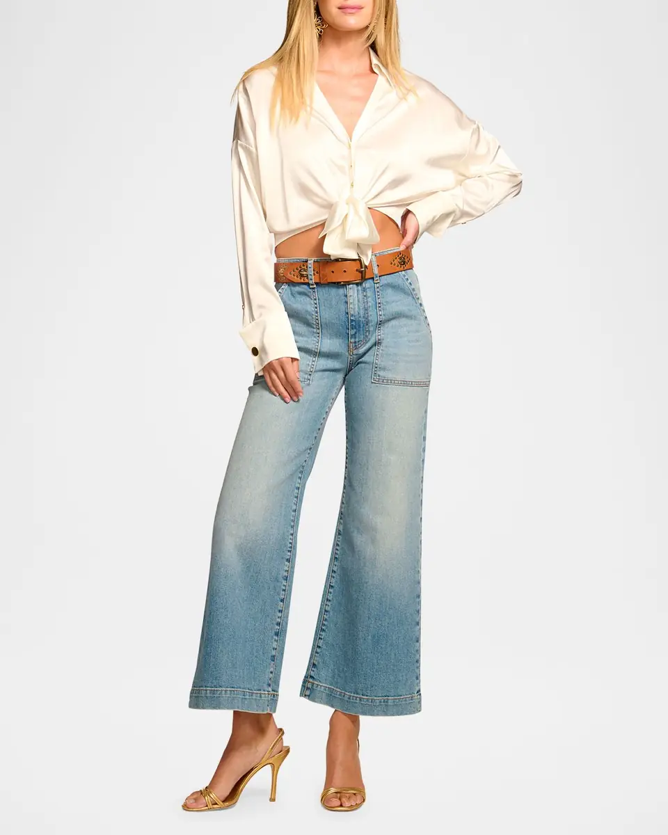 Ramy Brook Clifford Cropped Wide-Leg Jeans | Thumbnail 2 Ramy Brook Clifford Cropped Wide-Leg Jeans | Thumbnail 2