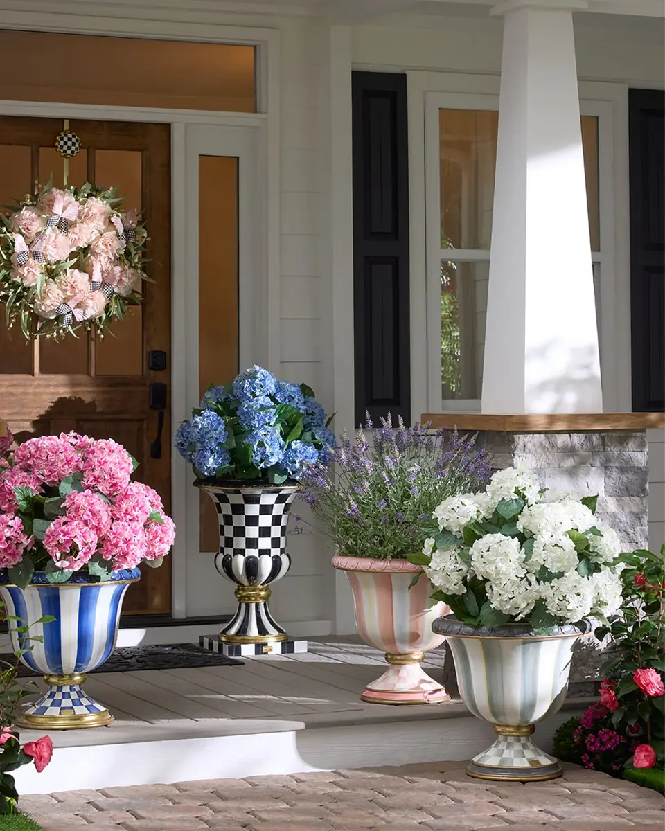 MacKenzie-Childs White Hydrangea Urn Filler | Thumbnail 3