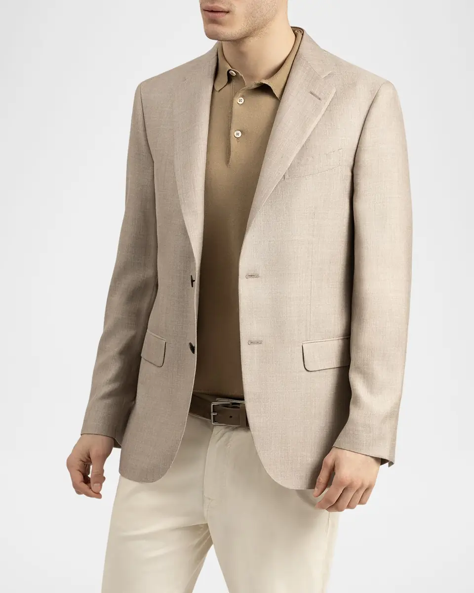 Boglioli Men's Wool, Silk and Linen-Blend Blazer | Thumbnail 4 Boglioli Men's Wool, Silk and Linen-Blend Blazer | Thumbnail 4