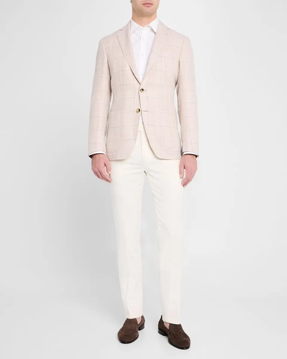 Canali Men's Windowpane Sport Coat | Thumbnail 2 Canali Men's Windowpane Sport Coat | Thumbnail 2