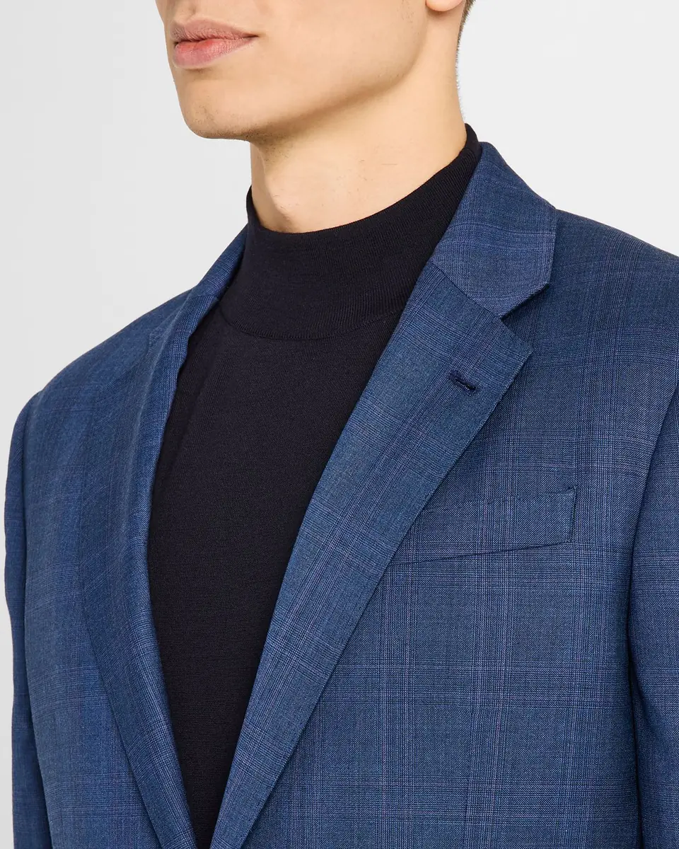Emporio Armani Men's Micro-Plaid Wool-Blend Suit | Thumbnail 2