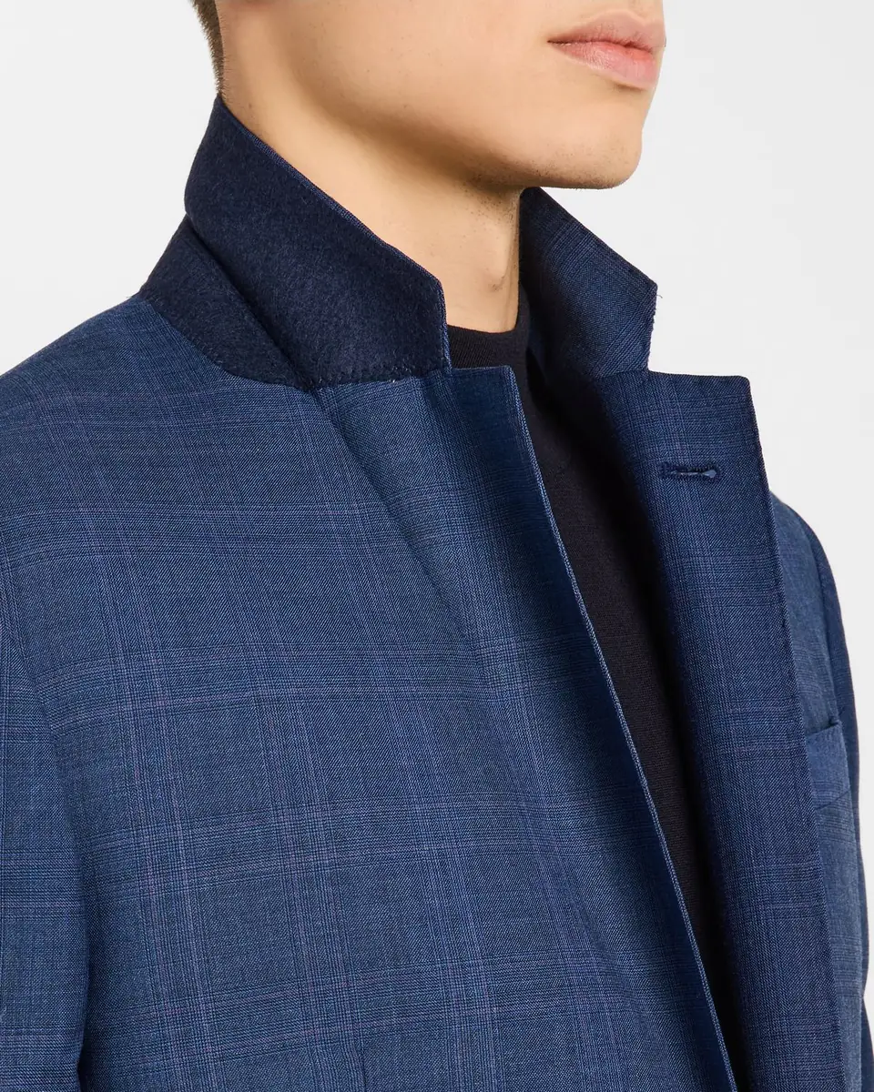 Emporio Armani Men's Micro-Plaid Wool-Blend Suit | Thumbnail 8