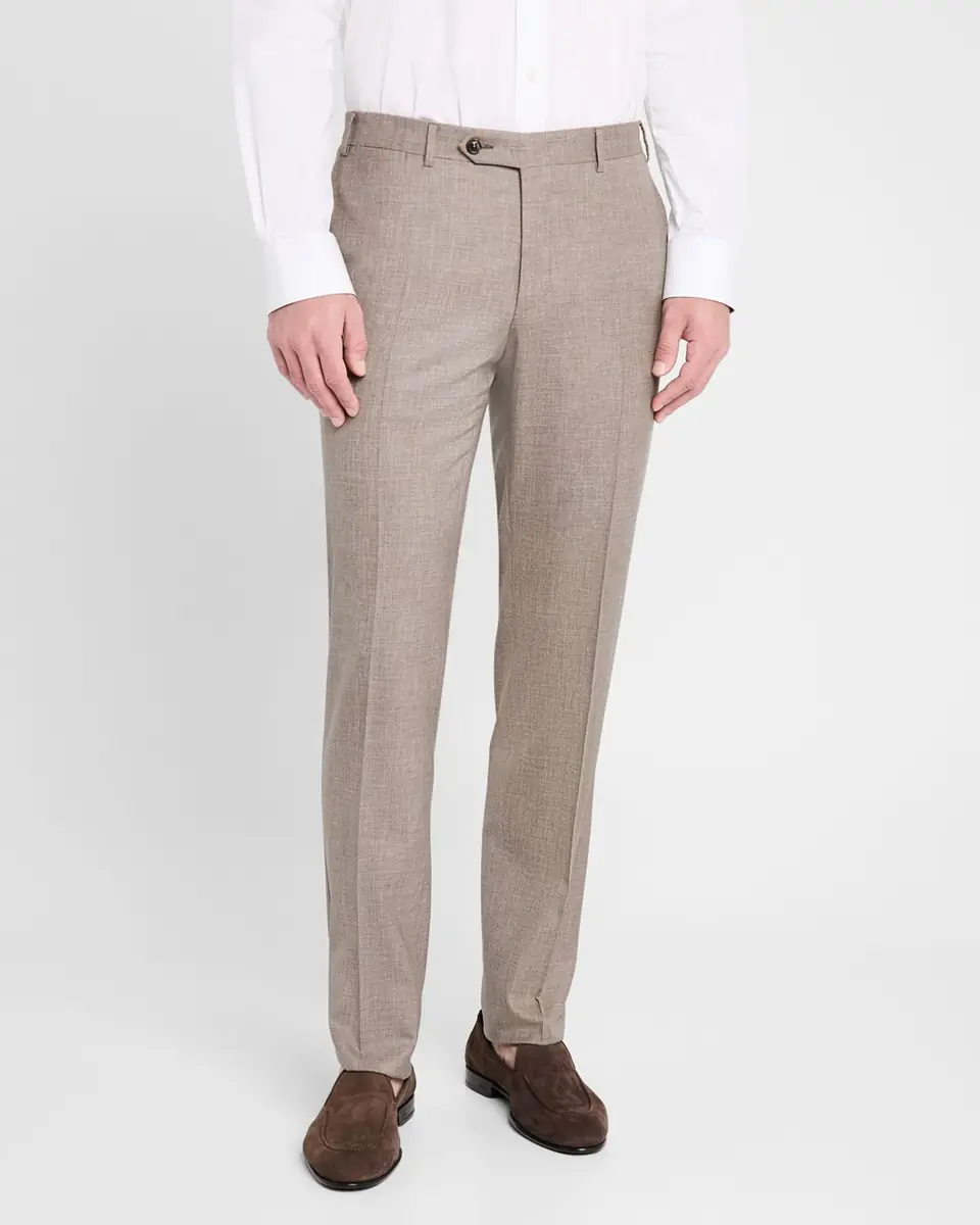 Canali Men's Melange Wool Dress Pants | Thumbnail 3