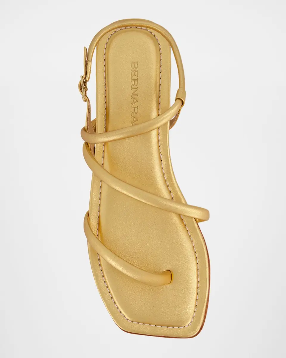 Bernardo Odessa Metallic Thong Slingback Sandals | Thumbnail 3 Bernardo Odessa Metallic Thong Slingback Sandals | Thumbnail 3