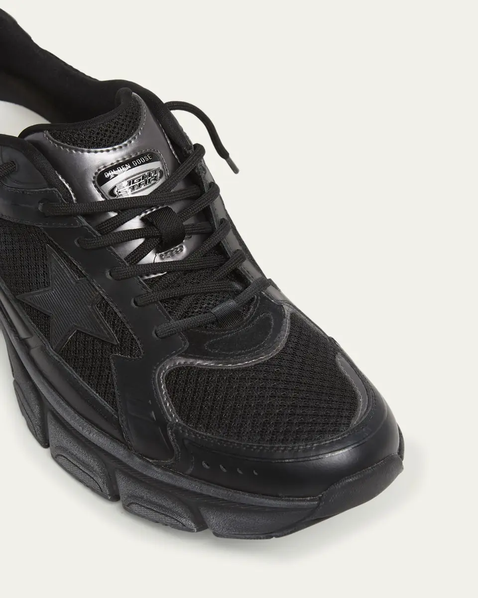Golden Goose Men's Lightstar Mesh and Leather Sneakers | Thumbnail 5 Golden Goose Men's Lightstar Mesh and Leather Sneakers | Thumbnail 5