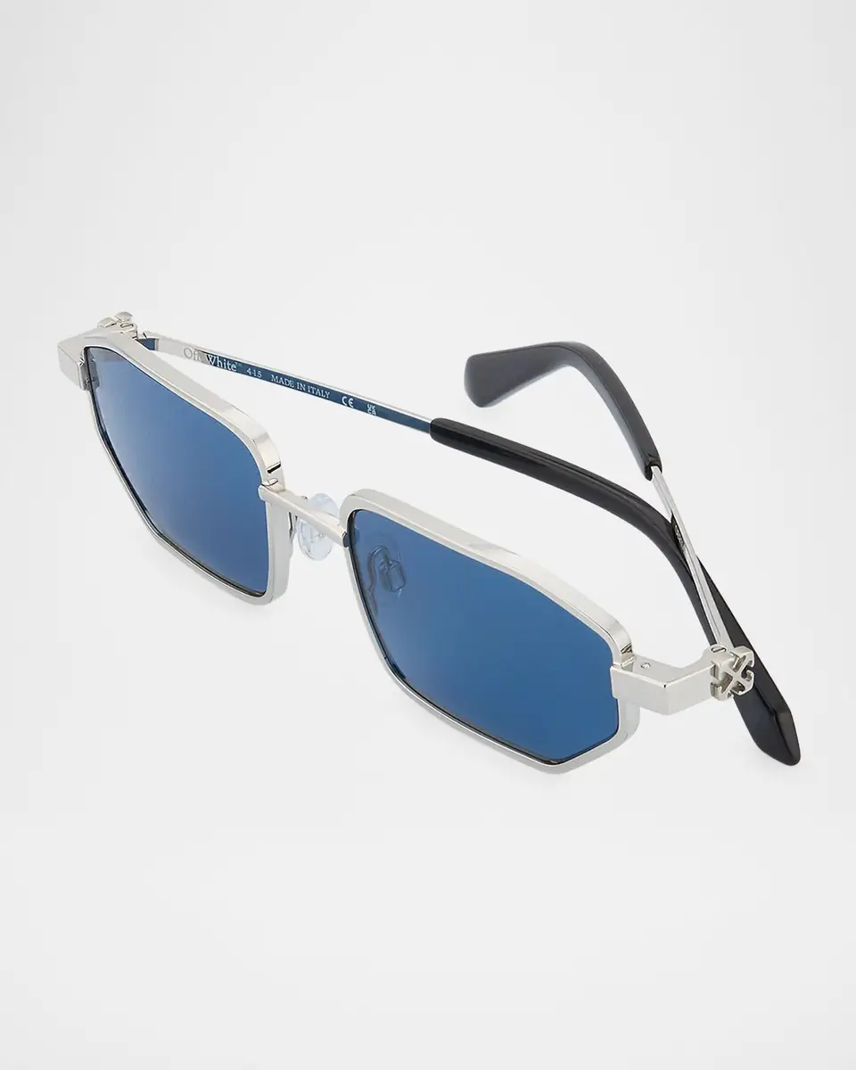 Off-White Men's Loa Metal Rectangle Sunglasses | Thumbnail 5 Off-White Men's Loa Metal Rectangle Sunglasses | Thumbnail 5