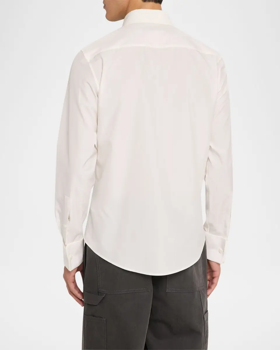 Burberry Men's Cotton-Silk Tuxedo Shirt | Thumbnail 2