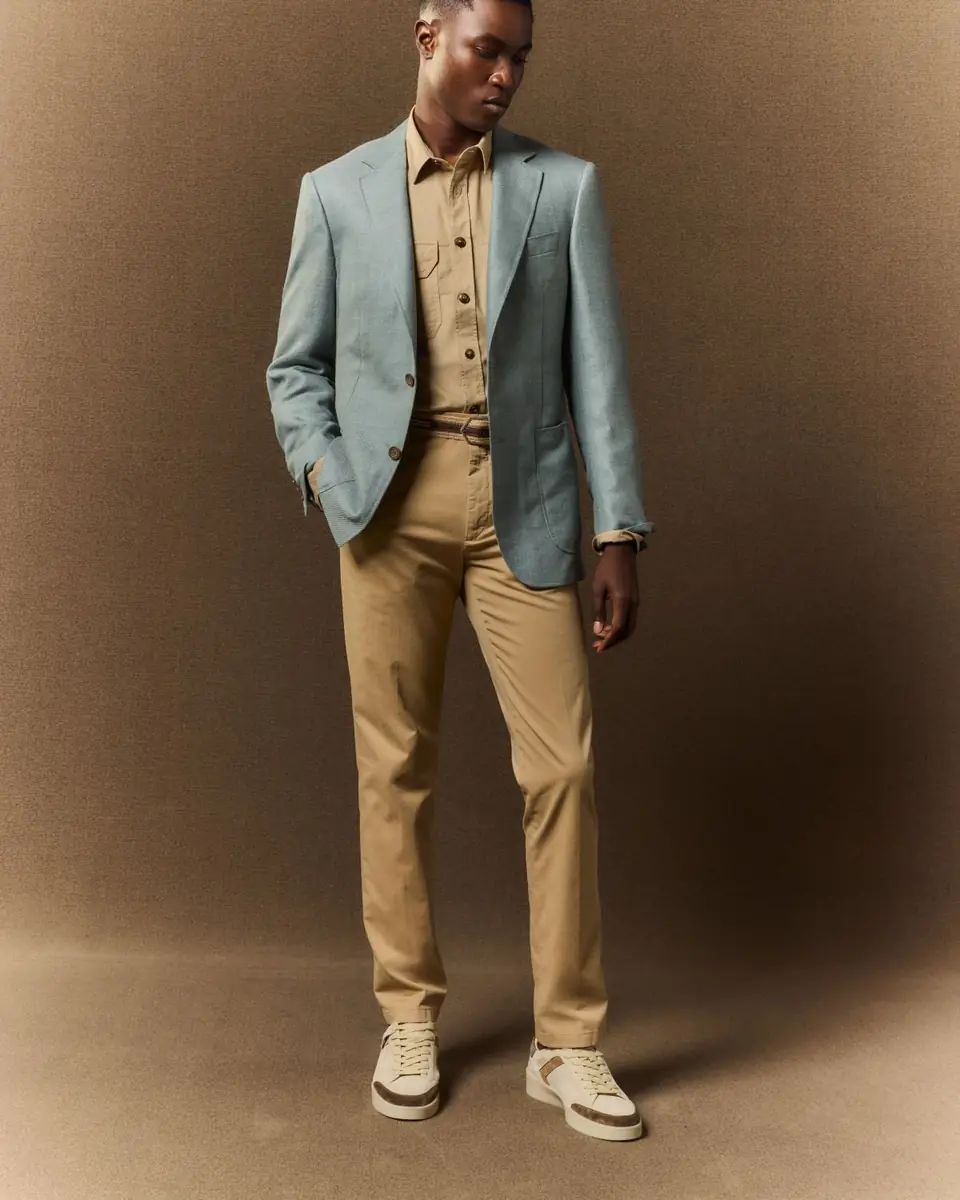 Canali Men's Wool-Blend Twill Blazer | Thumbnail 4 Canali Men's Wool-Blend Twill Blazer | Thumbnail 4