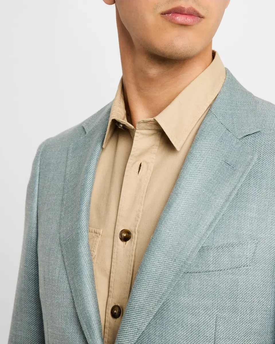 Canali Men's Wool-Blend Twill Blazer | Thumbnail 5 Canali Men's Wool-Blend Twill Blazer | Thumbnail 5