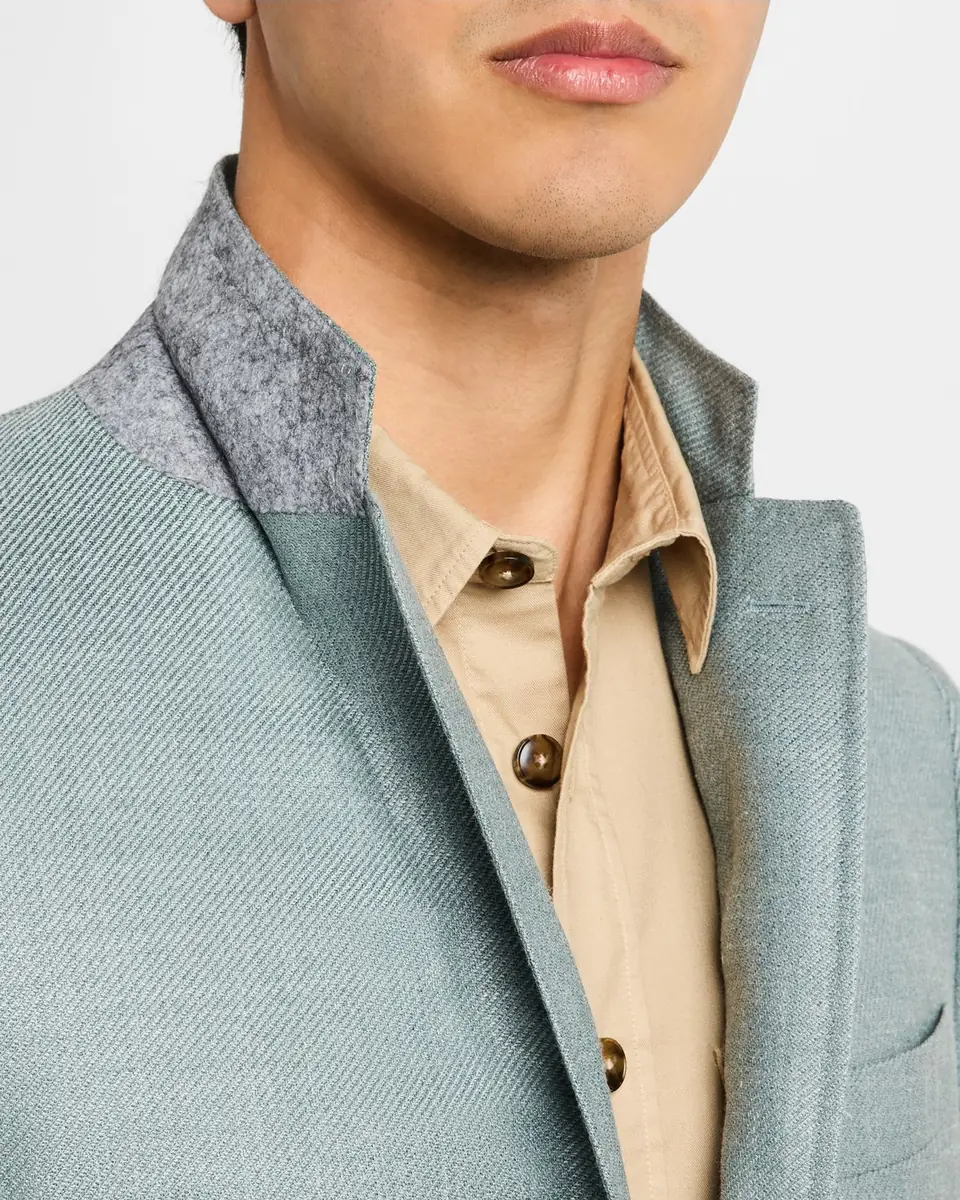 Canali Men's Wool-Blend Twill Blazer | Thumbnail 7 Canali Men's Wool-Blend Twill Blazer | Thumbnail 7