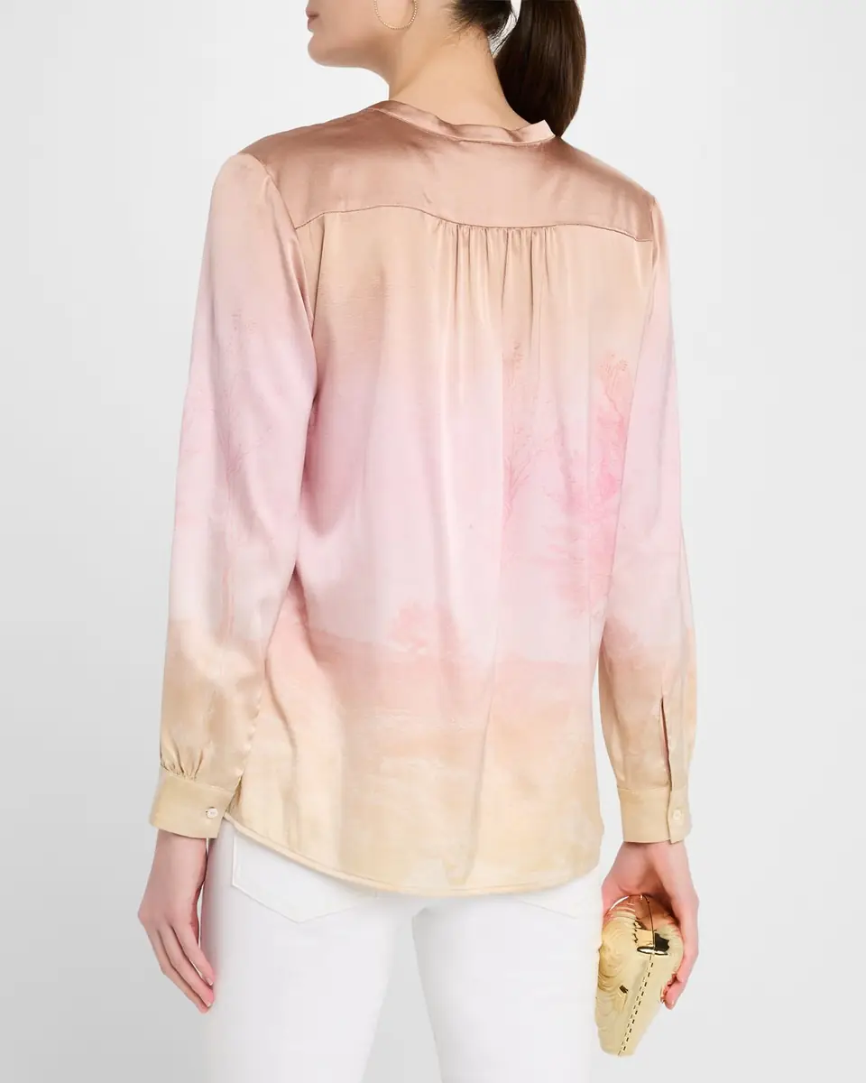 Pierre-Louis Mascia Ombre Landscape-Print Top | Thumbnail 3 Pierre-Louis Mascia Ombre Landscape-Print Top | Thumbnail 3