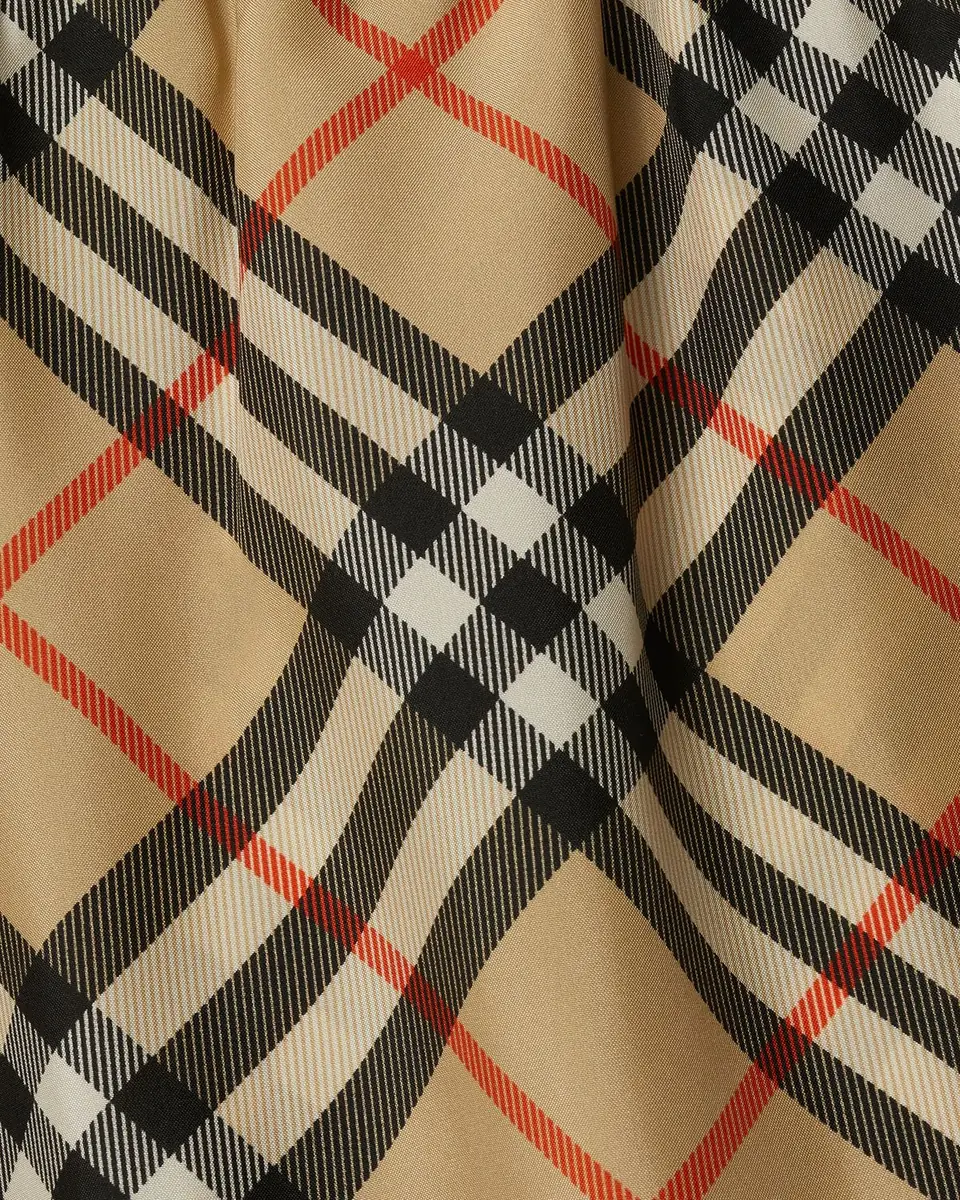 Burberry Men's Silk Check Shorts | Thumbnail 5