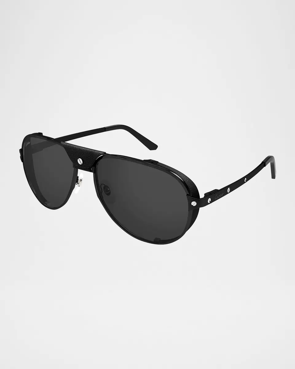 Cartier Men's CT0296SM Metal Aviator Sunglasses | Thumbnail 2 Cartier Men's CT0296SM Metal Aviator Sunglasses | Thumbnail 2