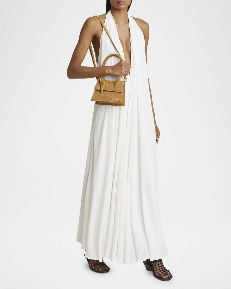 Jacquemus Le Chiquito Moyen Croc-Embossed Suede Top-Handle Bag | Thumbnail 4 Jacquemus Le Chiquito Moyen Croc-Embossed Suede Top-Handle Bag | Thumbnail 4