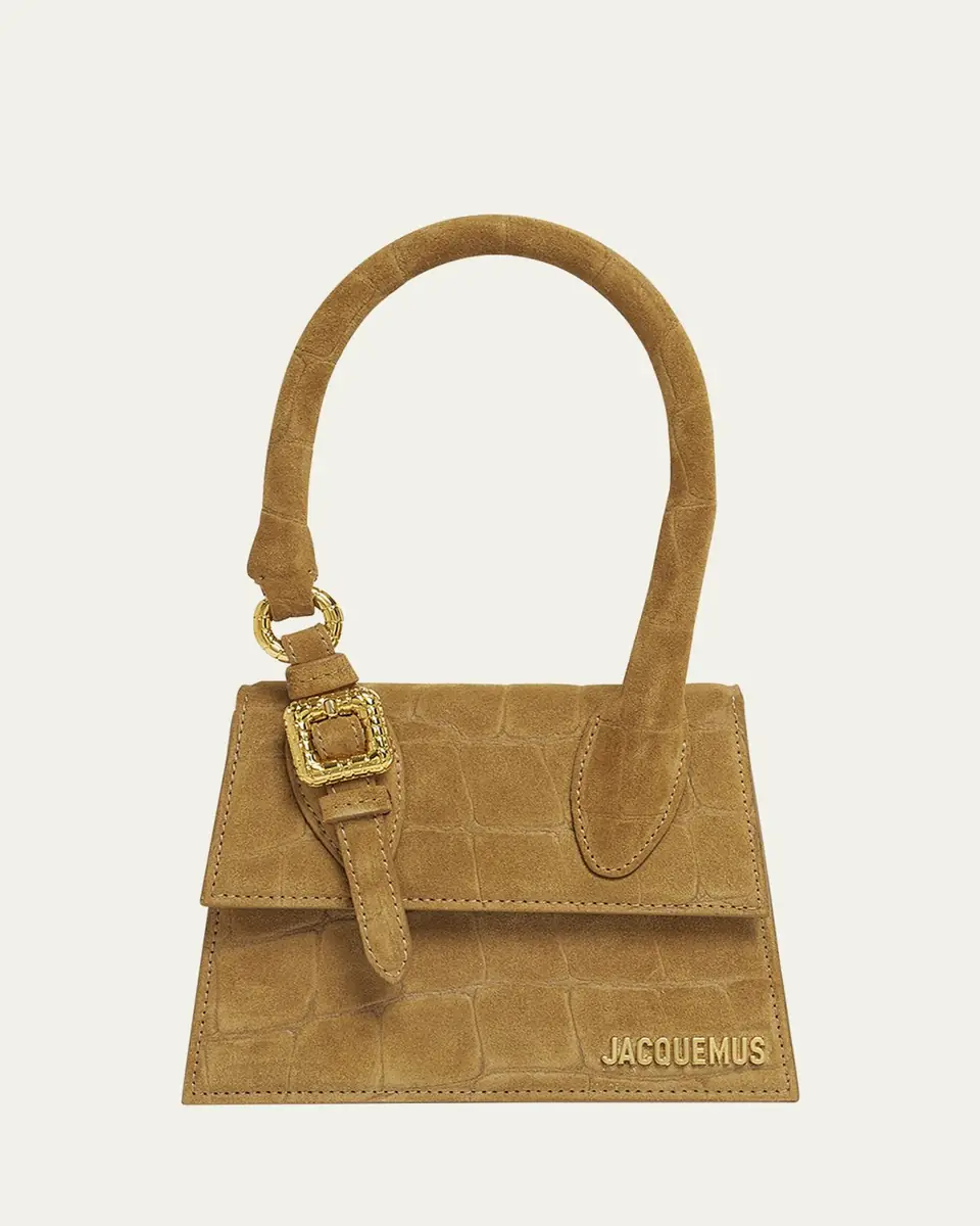Jacquemus Le Chiquito Moyen Croc-Embossed Suede Top-Handle Bag | Thumbnail 6 Jacquemus Le Chiquito Moyen Croc-Embossed Suede Top-Handle Bag | Thumbnail 6