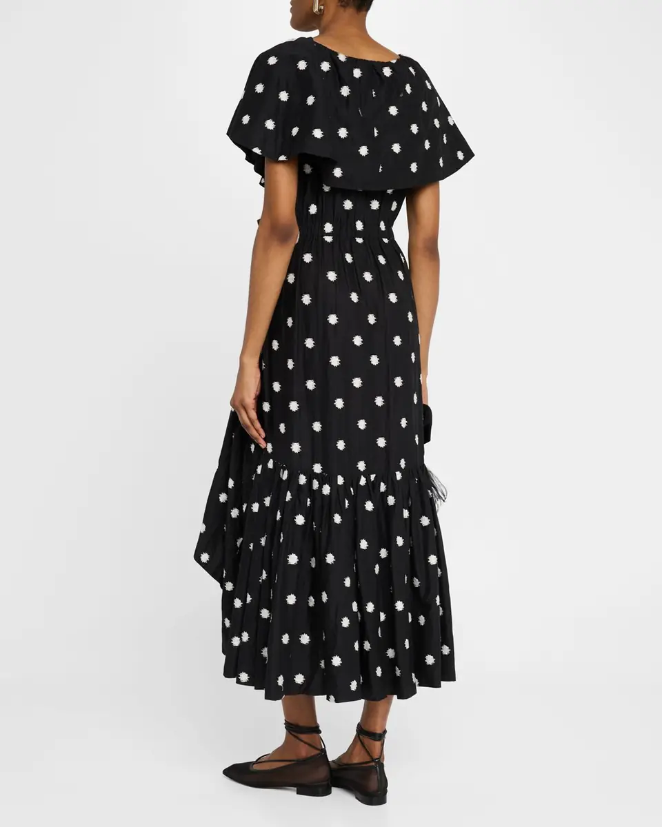 Merlette Loris Embroidered Ruffle Midi Dress | Thumbnail 2 Merlette Loris Embroidered Ruffle Midi Dress | Thumbnail 2