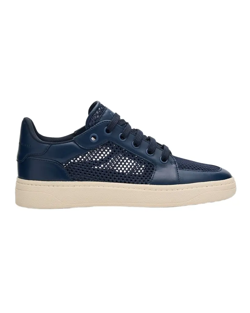 Giuseppe Zanotti Men's Birel Leather and Mesh Low-Top Sneakers | Image 1 Giuseppe Zanotti Men's Birel Leather and Mesh Low-Top Sneakers | Image 1