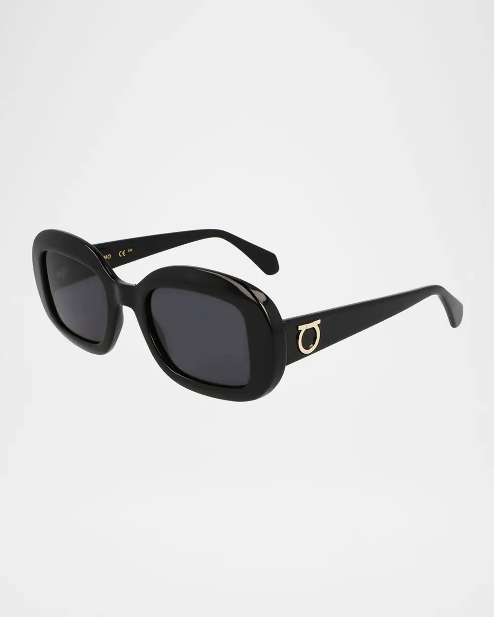 Ferragamo Gancino Oval Acetate Sunglasses | Thumbnail 3 Ferragamo Gancino Oval Acetate Sunglasses | Thumbnail 3