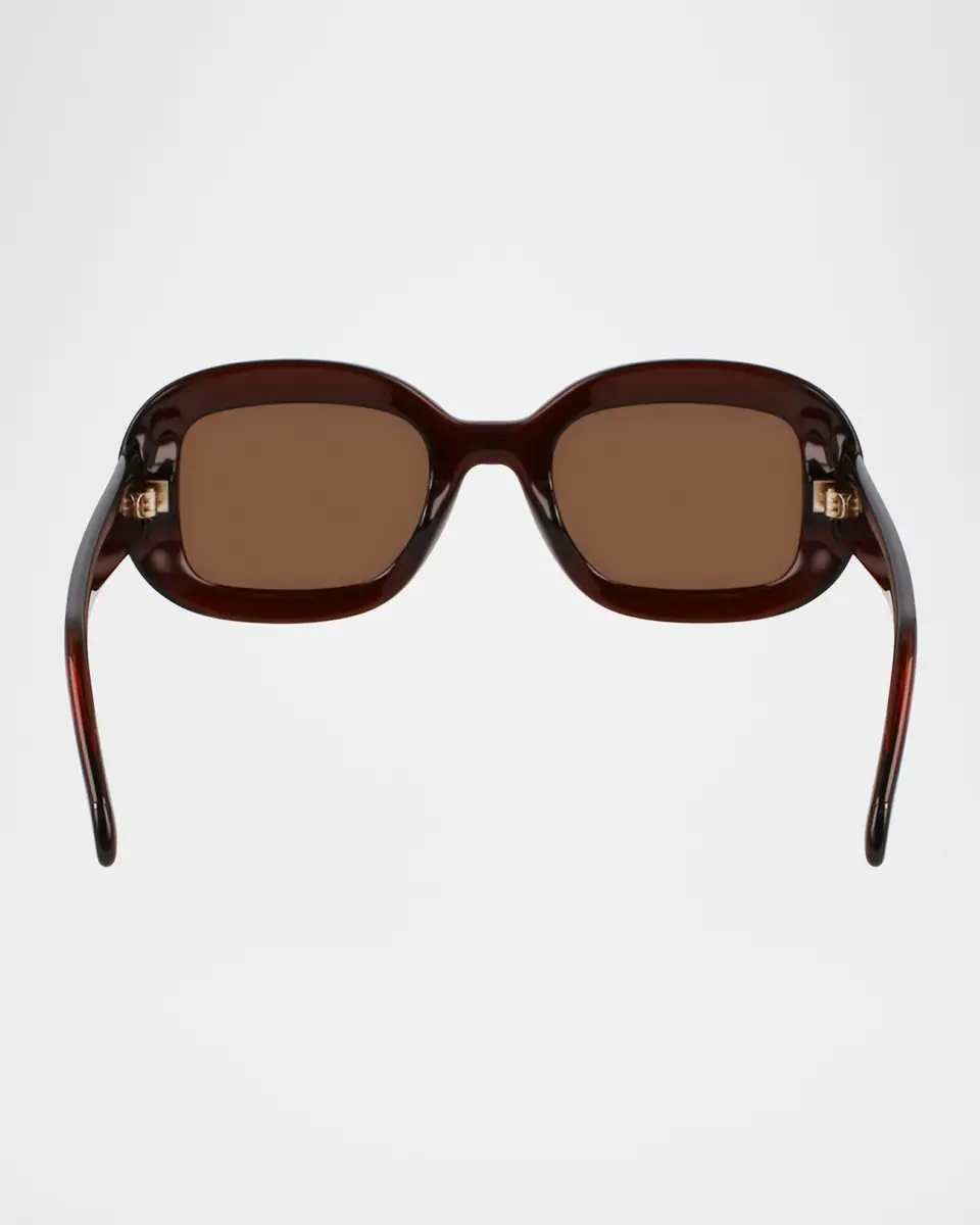 Ferragamo Gancino Oval Acetate Sunglasses | Thumbnail 5 Ferragamo Gancino Oval Acetate Sunglasses | Thumbnail 5