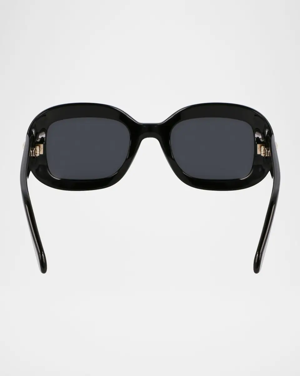 Ferragamo Gancino Oval Acetate Sunglasses | Thumbnail 6 Ferragamo Gancino Oval Acetate Sunglasses | Thumbnail 6