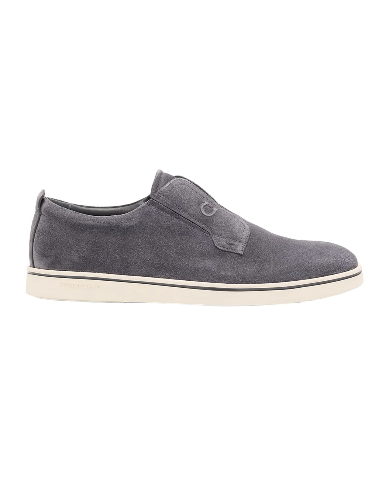 Men's Alfie Suede Gancini Stamp Slip-On Sneakers