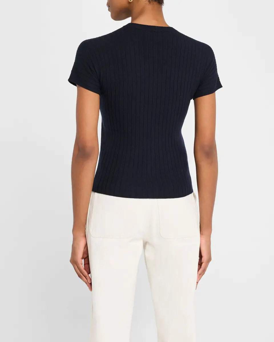 Loro Piana Rib Cashmere Baby T-Shirt | Thumbnail 3