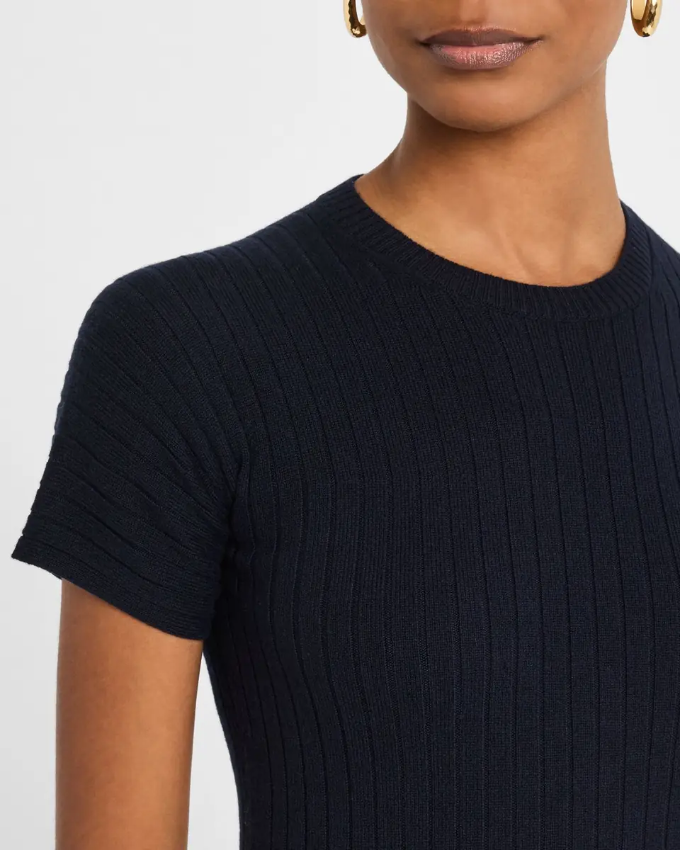 Loro Piana Rib Cashmere Baby T-Shirt | Thumbnail 5