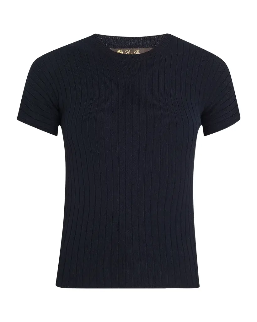Rib Cashmere Baby T-Shirt