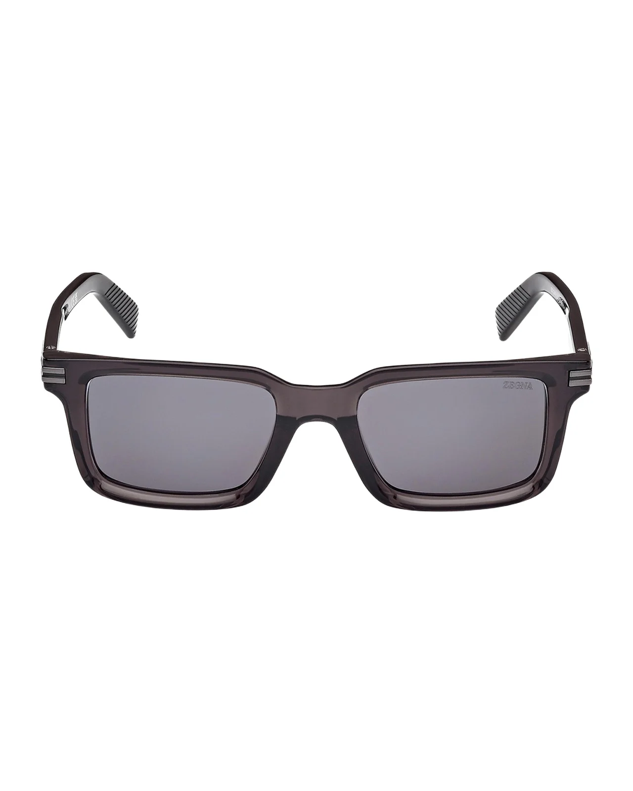 Zegna Men's Rectangle Acetate Sunglasses