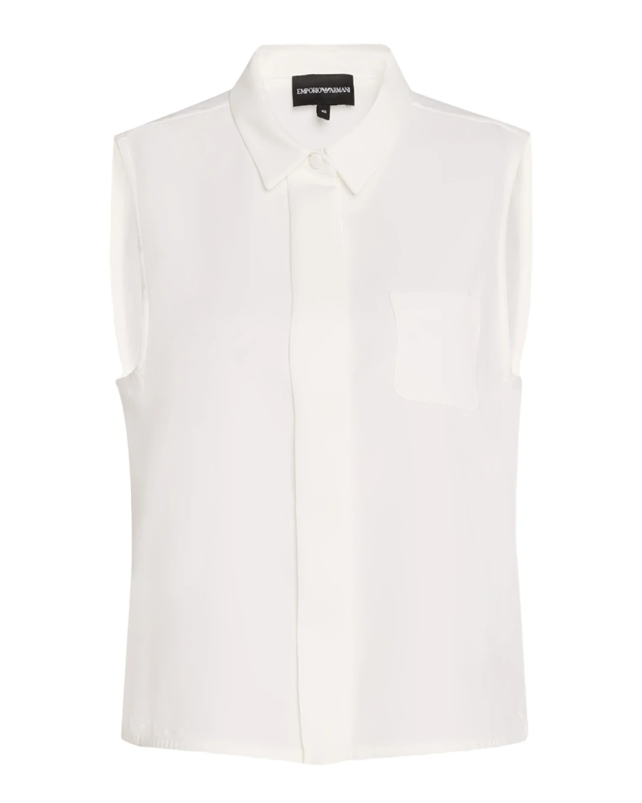 Sleeveless Button-Down Blouse Sleeveless Button-Down Blouse
