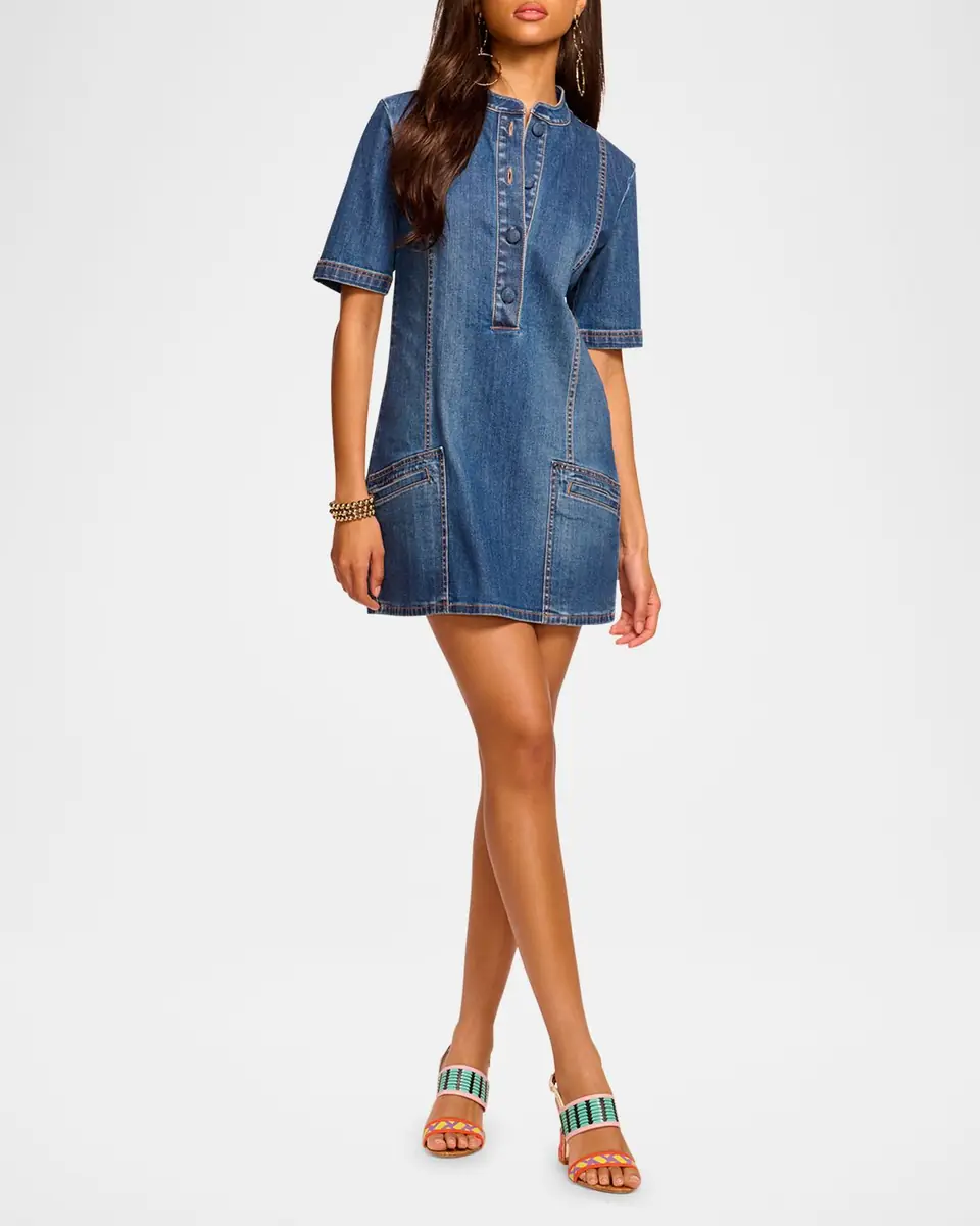 Ramy Brook Skylar Denim Mini Dress | Thumbnail 2 Ramy Brook Skylar Denim Mini Dress | Thumbnail 2