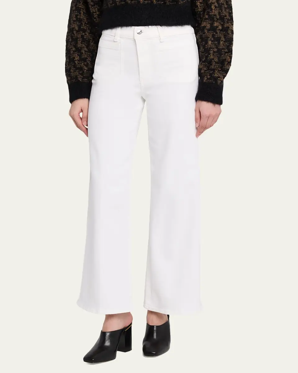 FRAME Le Slim Palazzo Modernist Pocket Jeans | Thumbnail 8