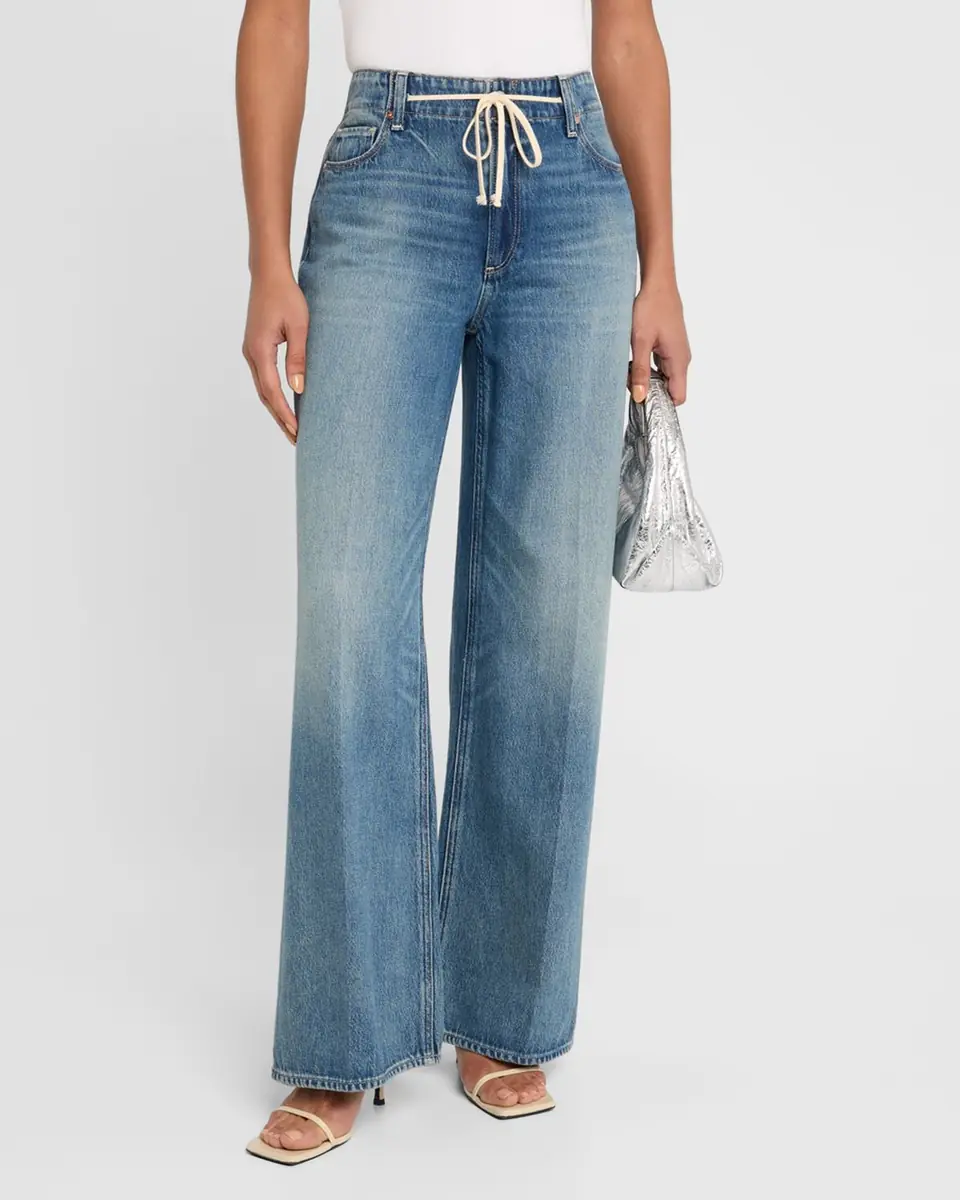 PAIGE Zoey Wide-Leg Jeans with Tie | Thumbnail 4 PAIGE Zoey Wide-Leg Jeans with Tie | Thumbnail 4