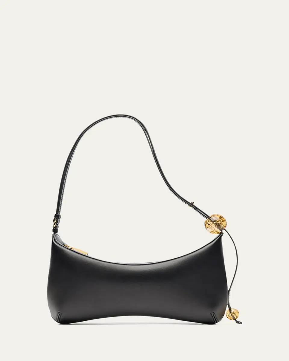 Jacquemus Le Grand Bisou Perle Leather Shoulder Bag | Thumbnail 11