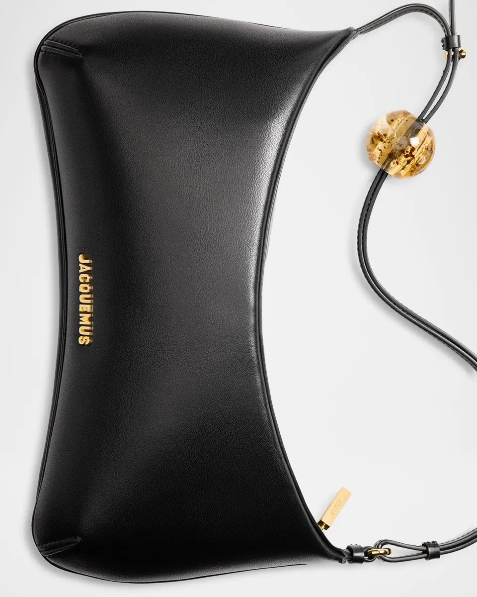 Jacquemus Le Grand Bisou Perle Leather Shoulder Bag | Thumbnail 3