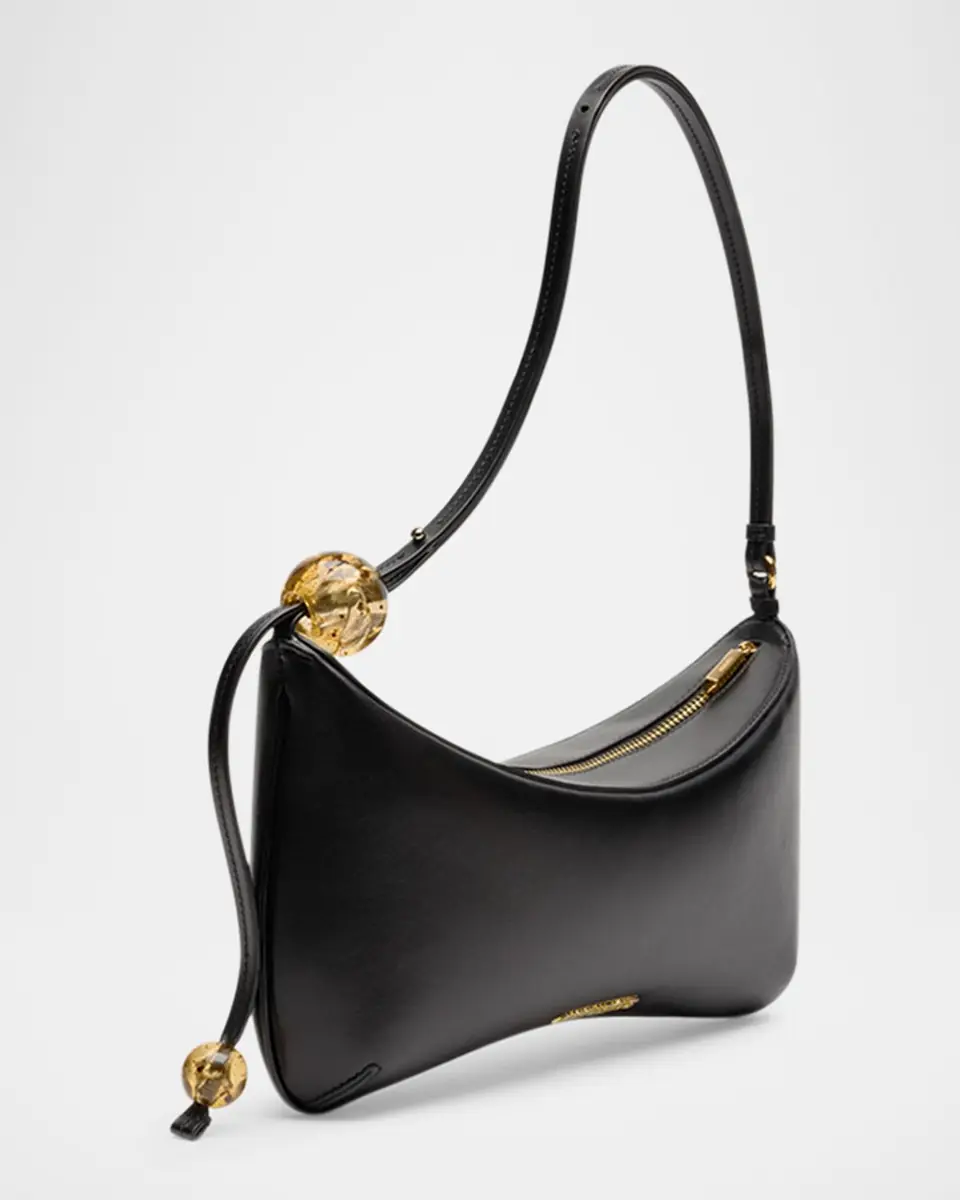 Jacquemus Le Grand Bisou Perle Leather Shoulder Bag | Thumbnail 4