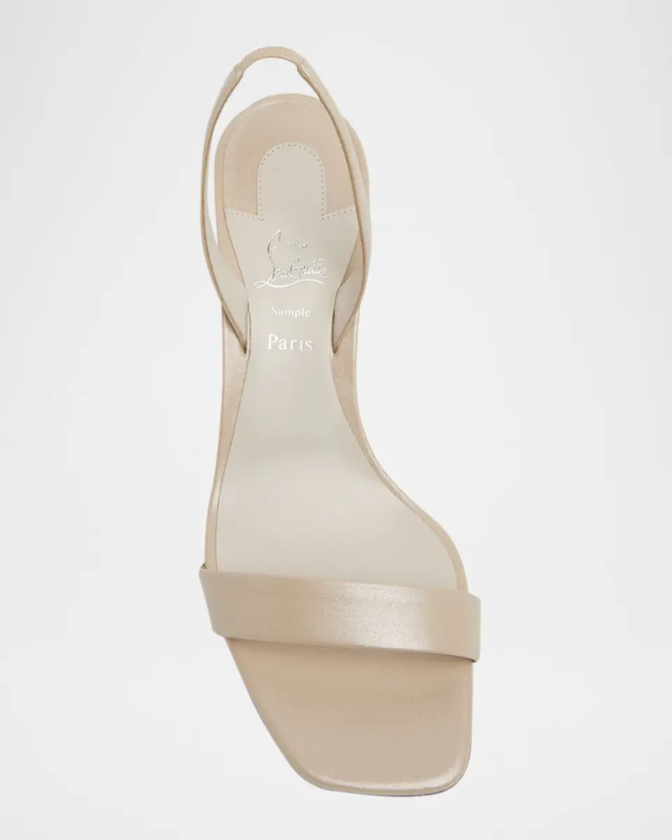 Christian Louboutin 55mm Condora Leather Slingback Sandals | Thumbnail 3 Christian Louboutin 55mm Condora Leather Slingback Sandals | Thumbnail 3