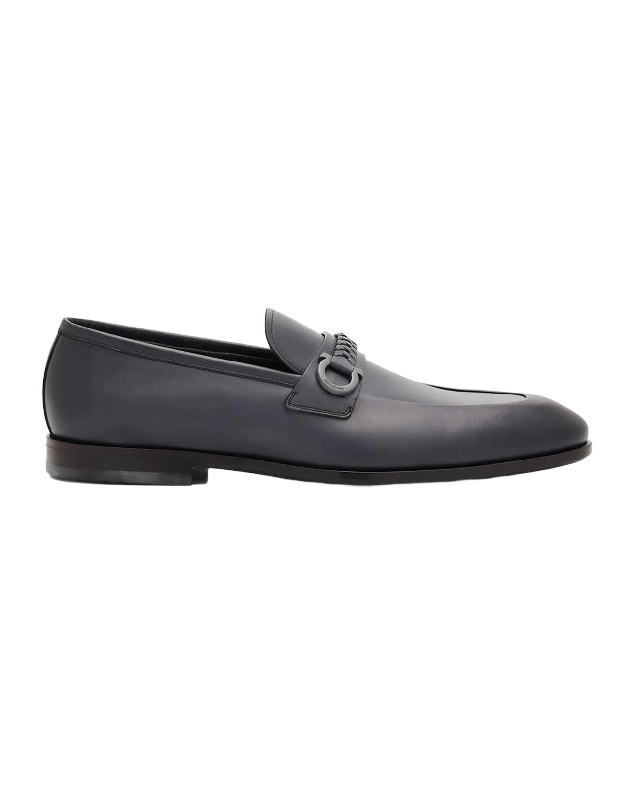 Ferragamo Men's Antigua Leather Woven-Strap Gancio Loafers