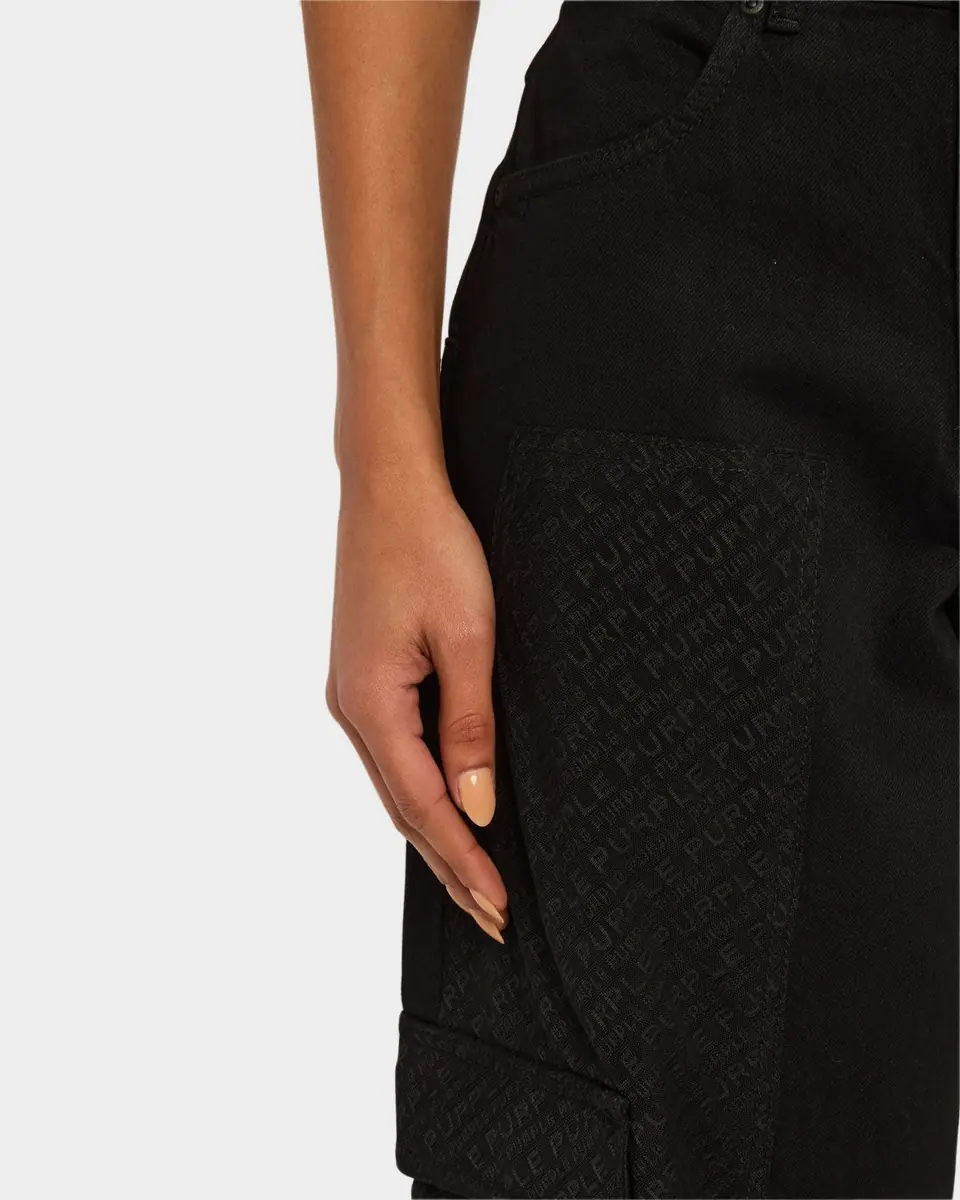 PURPLE Barrel-Leg Mesh Carpenter Jeans | Thumbnail 5 PURPLE Barrel-Leg Mesh Carpenter Jeans | Thumbnail 5