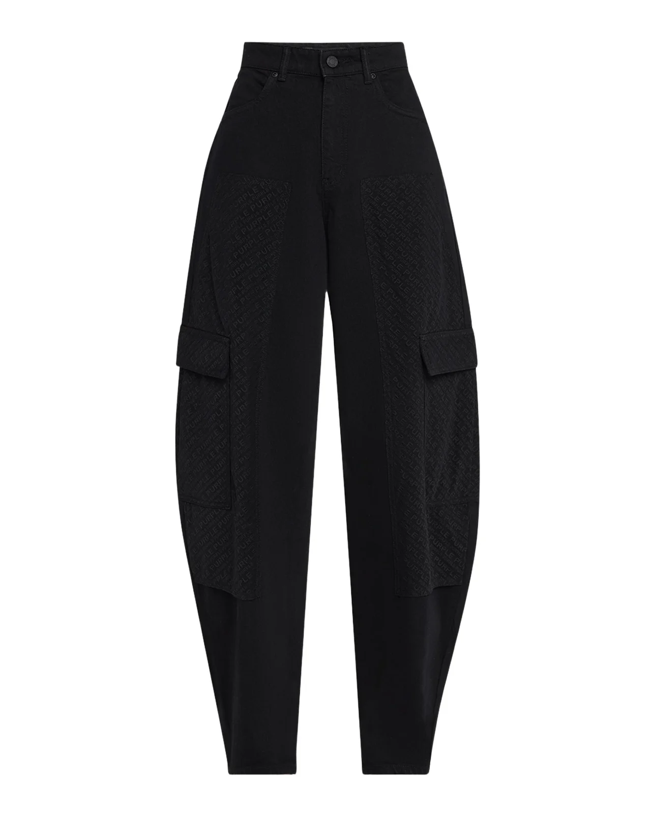 PURPLE Barrel-Leg Mesh Carpenter Jeans