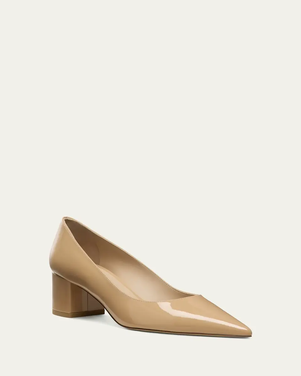 Stuart Weitzman Stuart Power Block-Heel Pumps | Thumbnail 2 Stuart Weitzman Stuart Power Block-Heel Pumps | Thumbnail 2