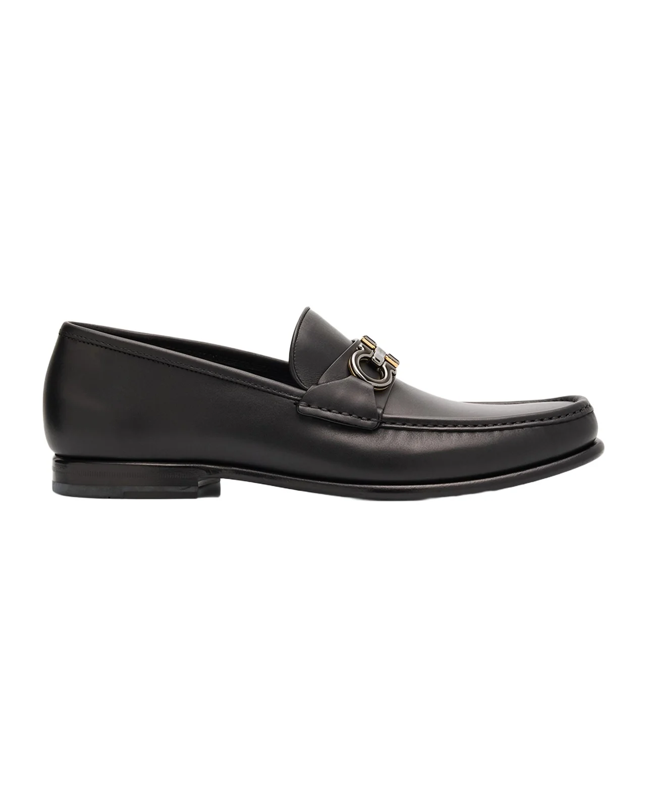 Men's Avrilvit Leather Two-Tone Gancini Bit Loafers