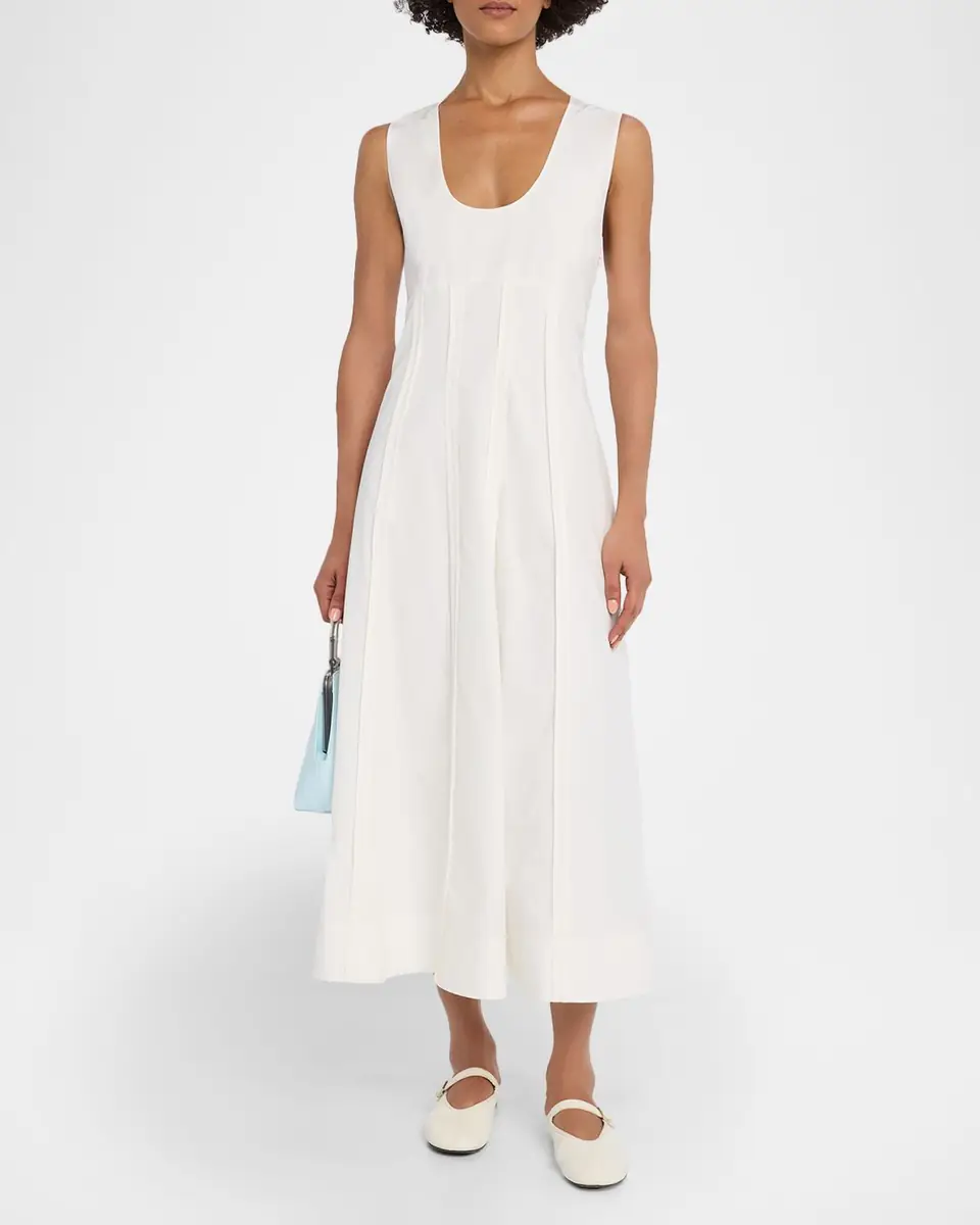 Les Coyotes De Paris Sculptural Poplin Midi Dress | Thumbnail 2 Les Coyotes De Paris Sculptural Poplin Midi Dress | Thumbnail 2