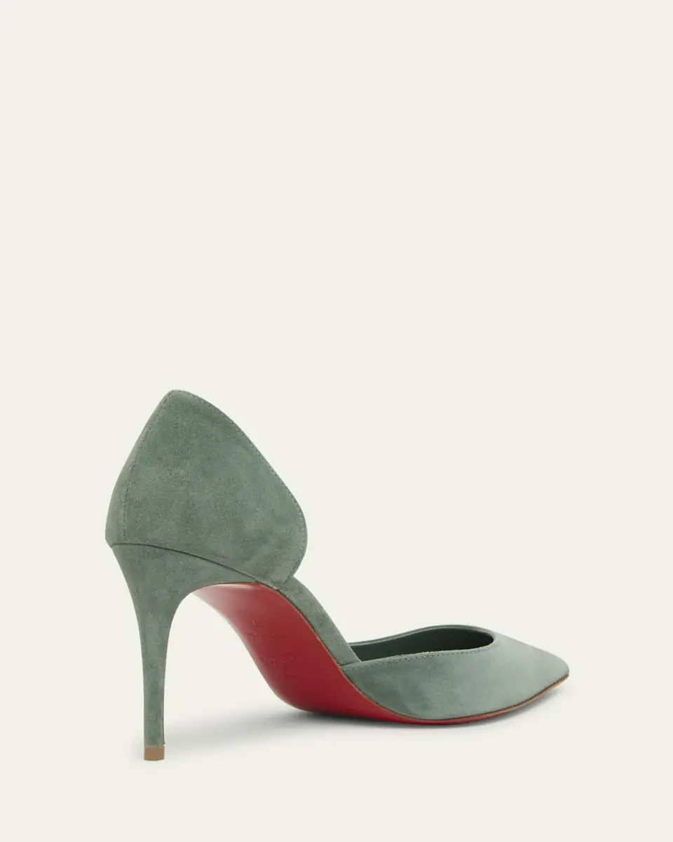 Christian Louboutin 85mm Iriza Suede Half-d'Orsay Pumps | Thumbnail 24 Christian Louboutin 85mm Iriza Suede Half-d'Orsay Pumps | Thumbnail 24