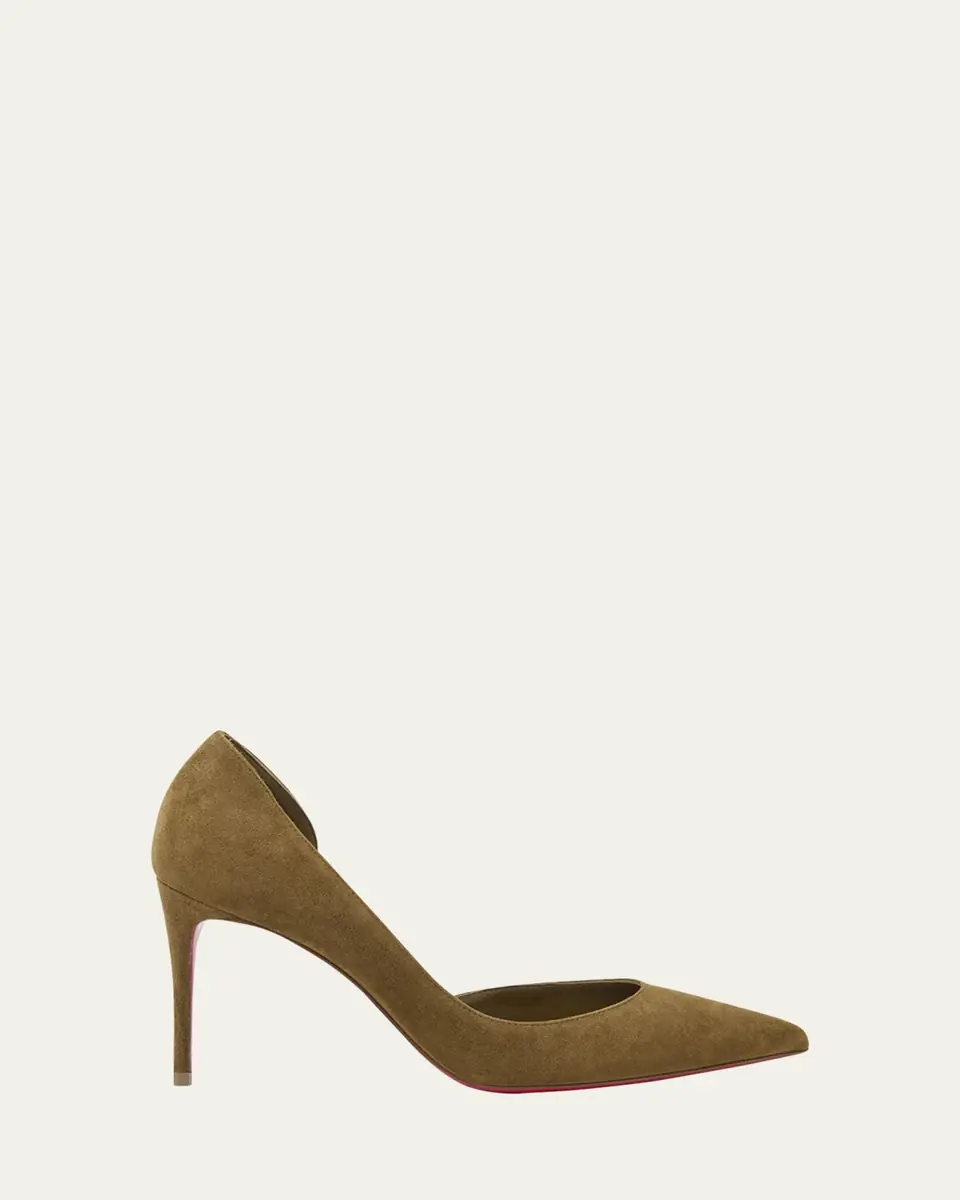 Christian Louboutin 85mm Iriza Suede Half-d'Orsay Pumps | Thumbnail 26 Christian Louboutin 85mm Iriza Suede Half-d'Orsay Pumps | Thumbnail 26