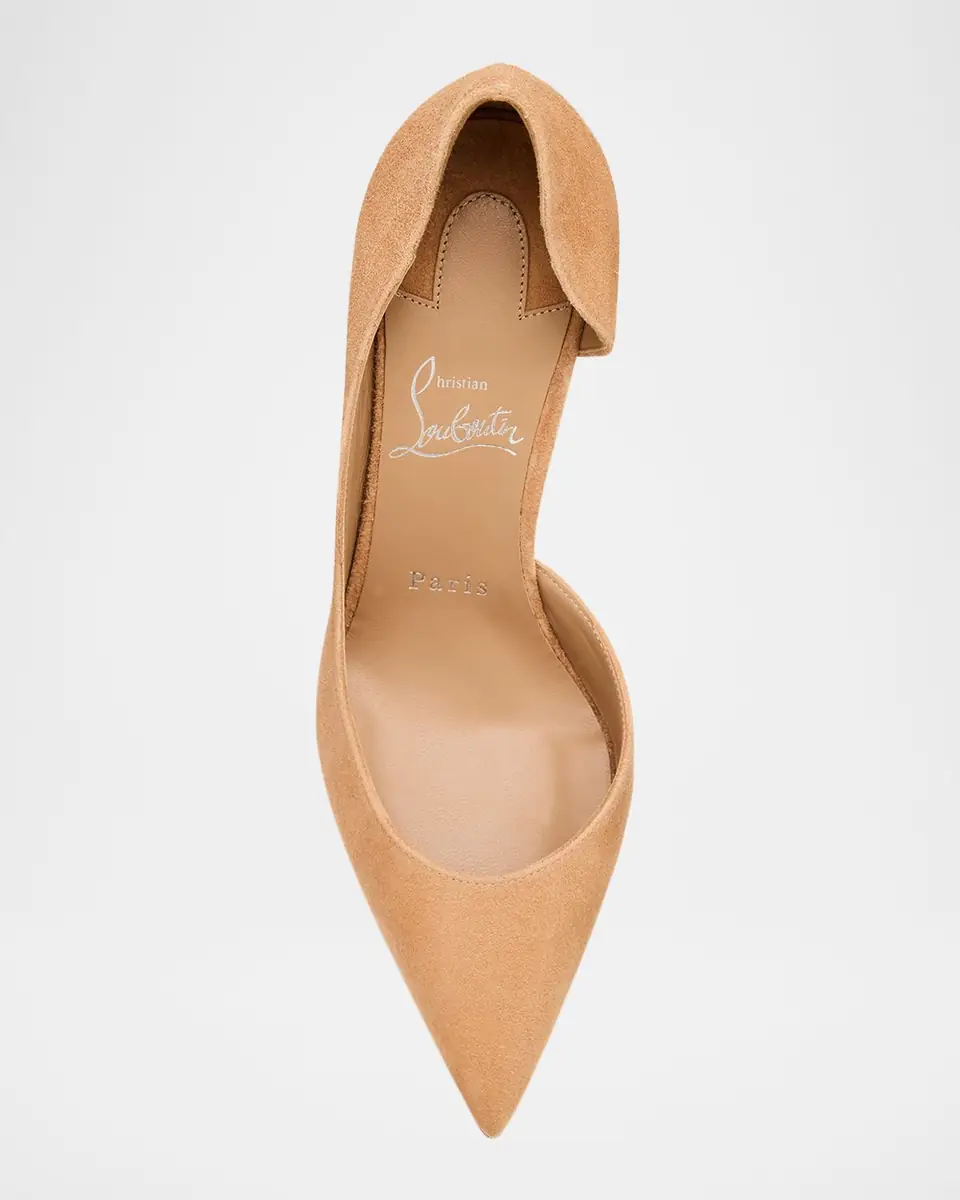 Christian Louboutin 85mm Iriza Suede Half-d'Orsay Pumps | Thumbnail 6 Christian Louboutin 85mm Iriza Suede Half-d'Orsay Pumps | Thumbnail 6