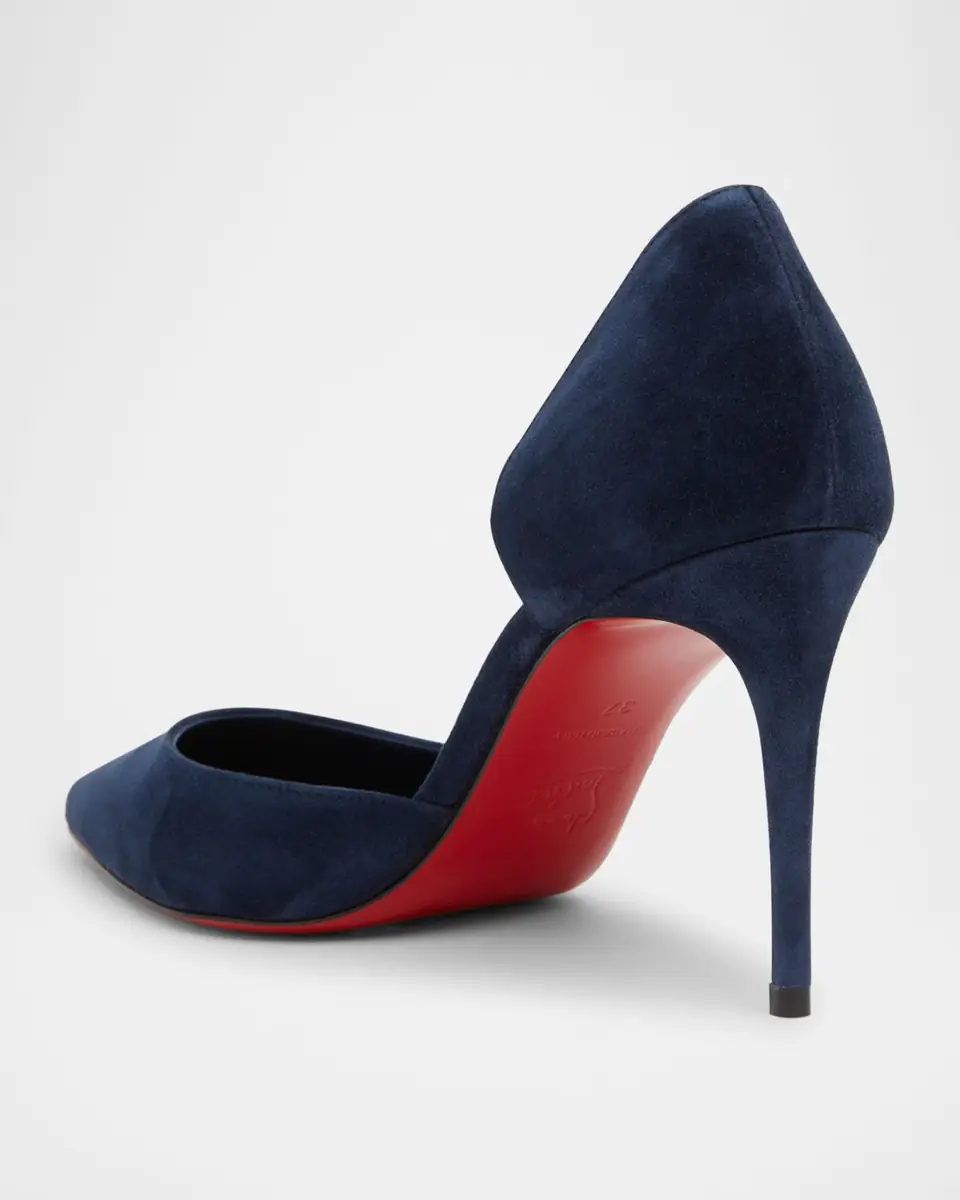 Christian Louboutin 85mm Iriza Suede Half-d'Orsay Pumps | Thumbnail 8 Christian Louboutin 85mm Iriza Suede Half-d'Orsay Pumps | Thumbnail 8