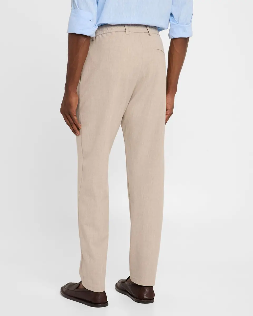 Emporio Armani Men's Stretch Gabardine Flat-Front Trousers | Thumbnail 3 Emporio Armani Men's Stretch Gabardine Flat-Front Trousers | Thumbnail 3