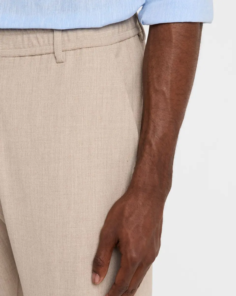 Emporio Armani Men's Stretch Gabardine Flat-Front Trousers | Thumbnail 5 Emporio Armani Men's Stretch Gabardine Flat-Front Trousers | Thumbnail 5