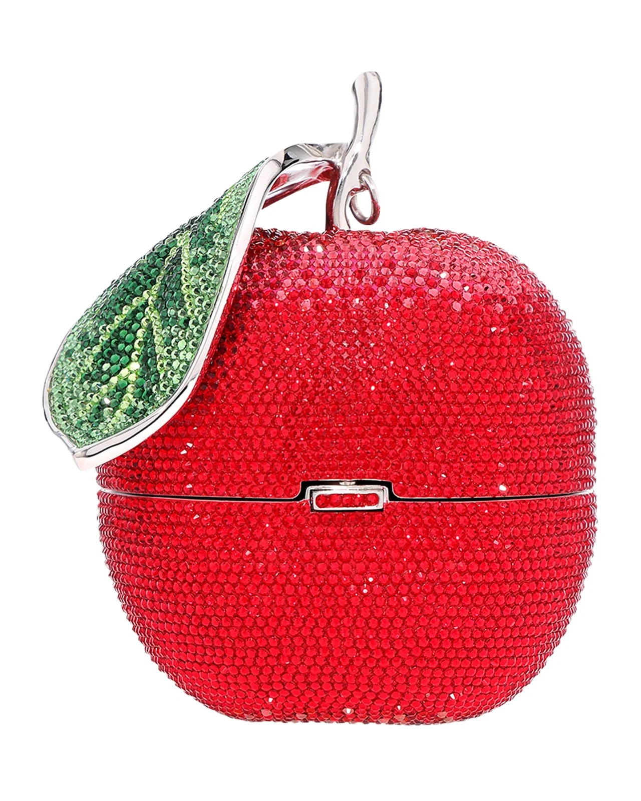 Judith Leiber Couture Sweetie Apple Crystal Clutch Bag